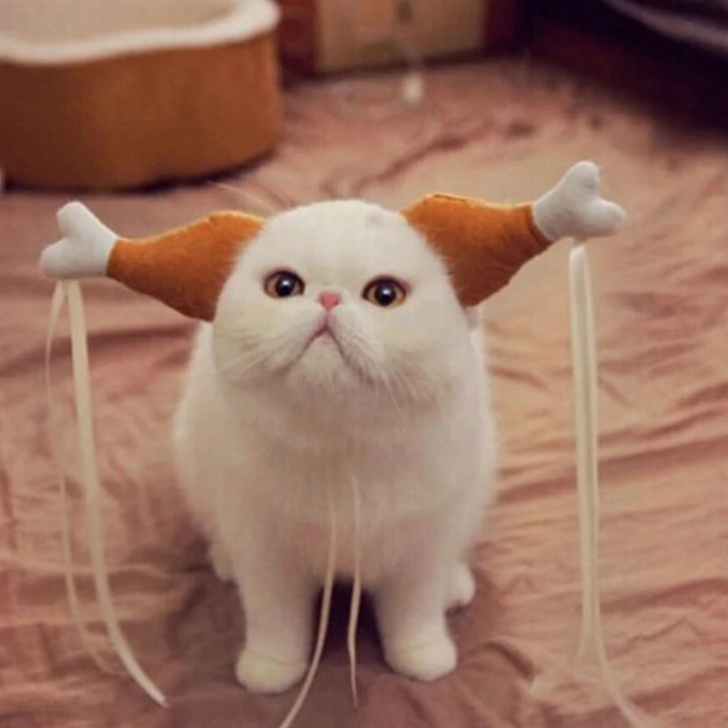 

Chicken Drumstick Headband Dog Chicken Leg Hoop Party Funny Props Cat Headdress Lovely Accessories Costumes Pet Accessories