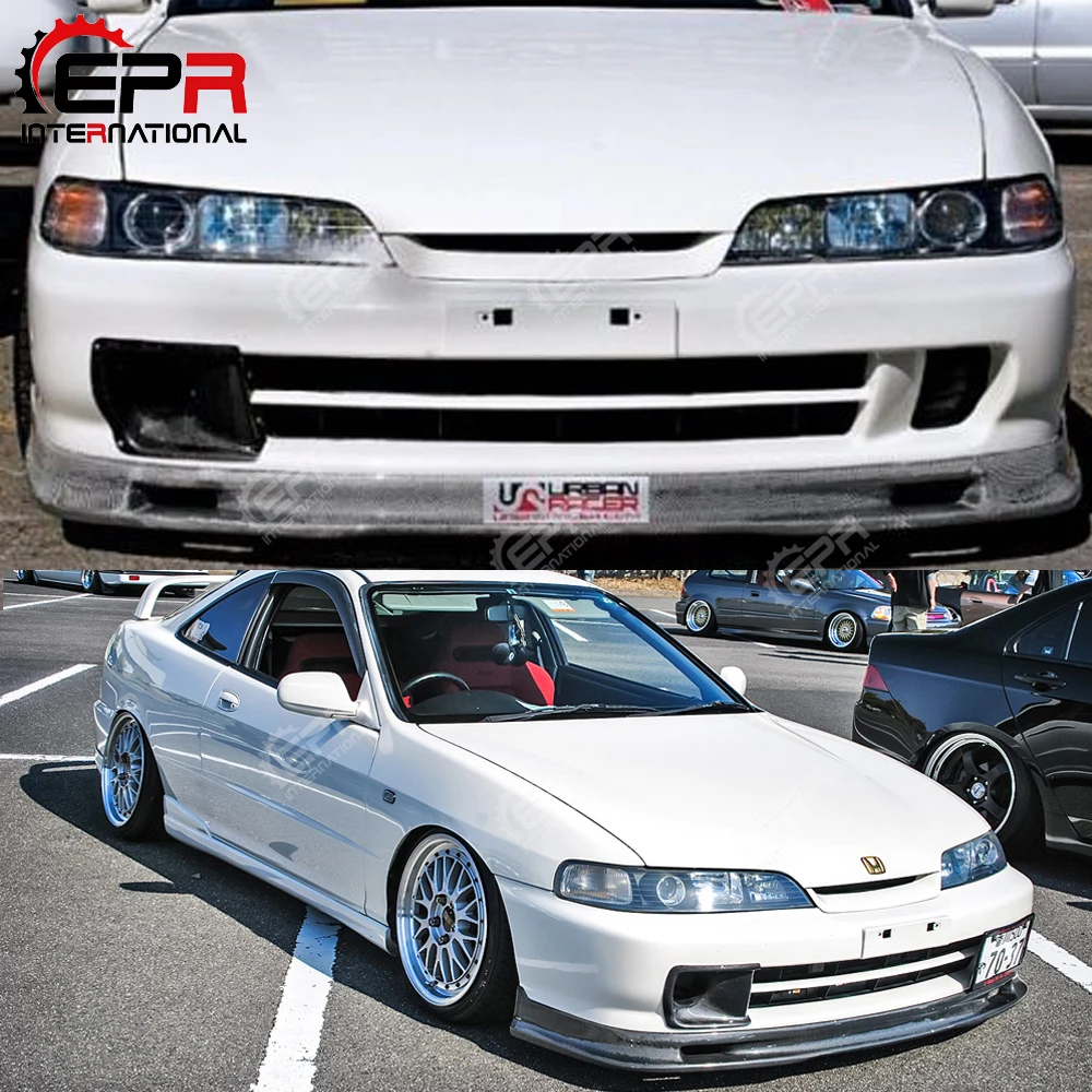 Передний бампер из углеродного волокна для Honda 94 01 Integra DC2 JDM воздуховод с