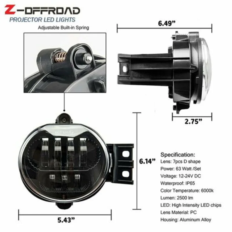 2 шт. автомобильные аксессуары передние противотуманные фары LED для 2002 2008 Dodge Ram 1500