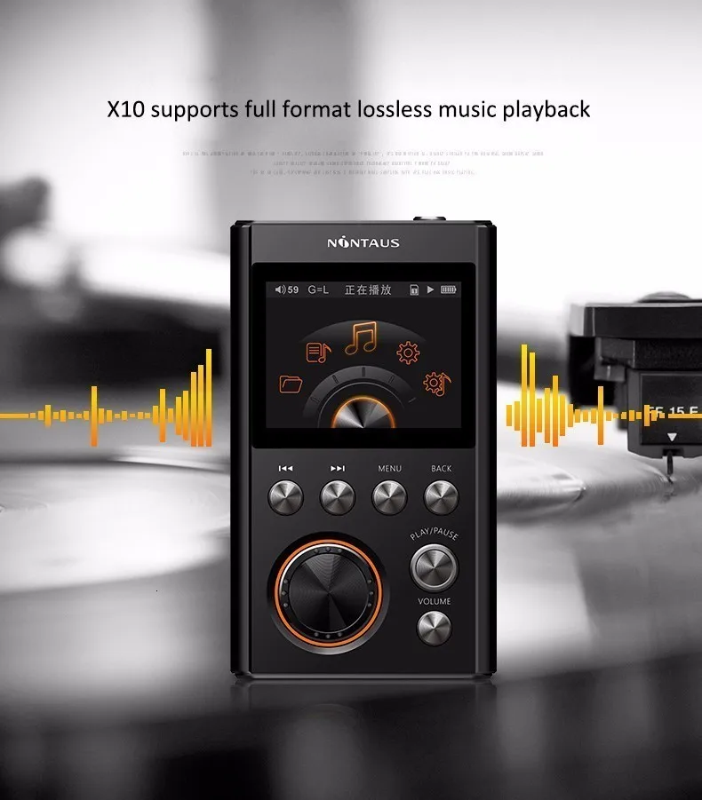 AK NiNTAUS X10S MP3 Hifi плеер обновленная версия DSD64 HIFI музыка Высокое качество Мини Спортивный ЦАП WM8965 процессор 16 Гб