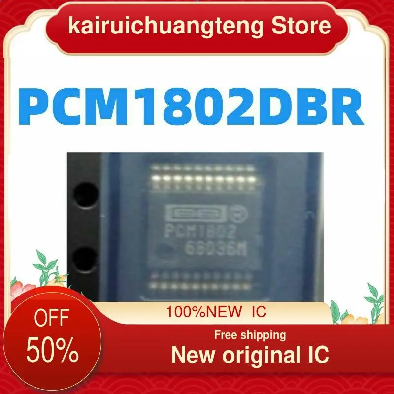 

10-200 шт., PCM1802, PCM1802DBR SSOP20, новый оригинальный IC