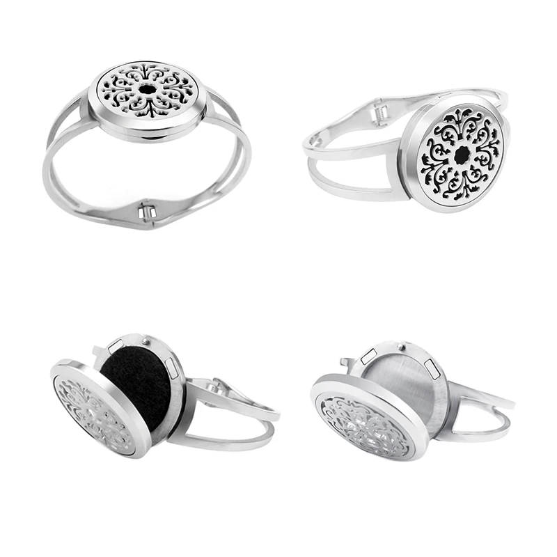 Браслет с сердечками Love для ароматерапии/медальон эфирных масел из нержавеющей