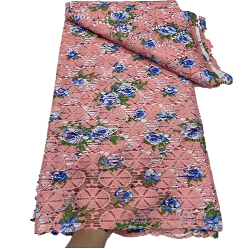 Promotion African Dry Lace Fabric High Quality Nigerian Men Women fabric Swiss Voile FYU86 |