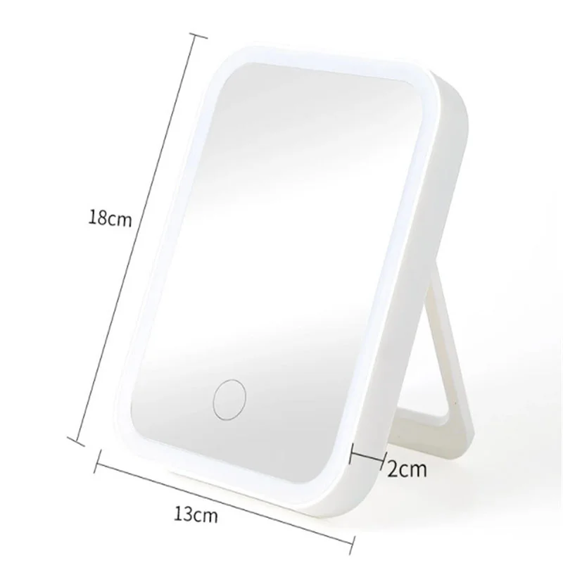 Портативное зеркало для макияжа со светодиодсветильник кой туалетное с