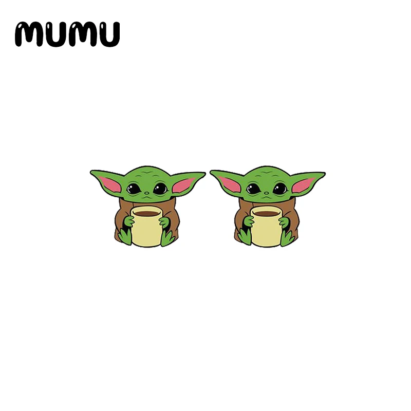2021 New Yoda Stud Earring Cute Space Baby Epoxy Jewelry Resin Acrylic Earrings Handmade Gifts Girl | Украшения и аксессуары