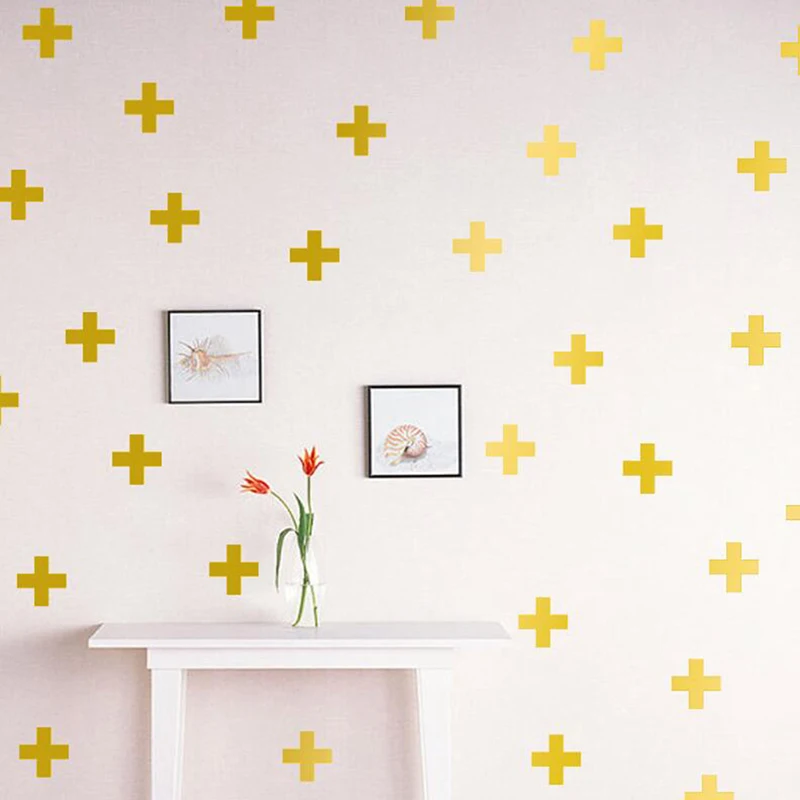 Модные крестовые настенные наклейки для детской комнаты милые декоративные