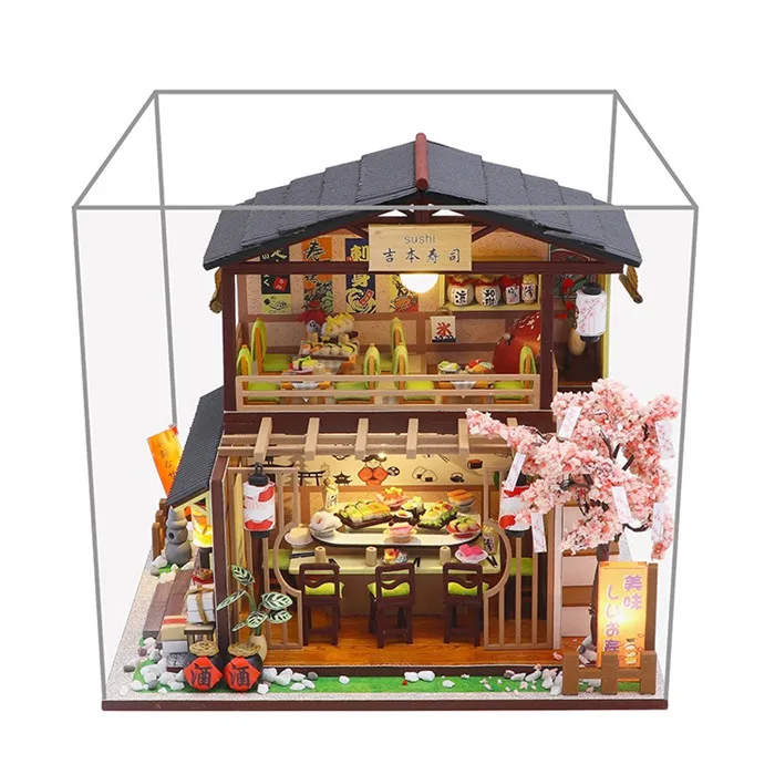 

DIY Wooden House Miniature Doll House Kits Mini Dollhouse with Furniture Precised Design Dollhouse for Home Decoration