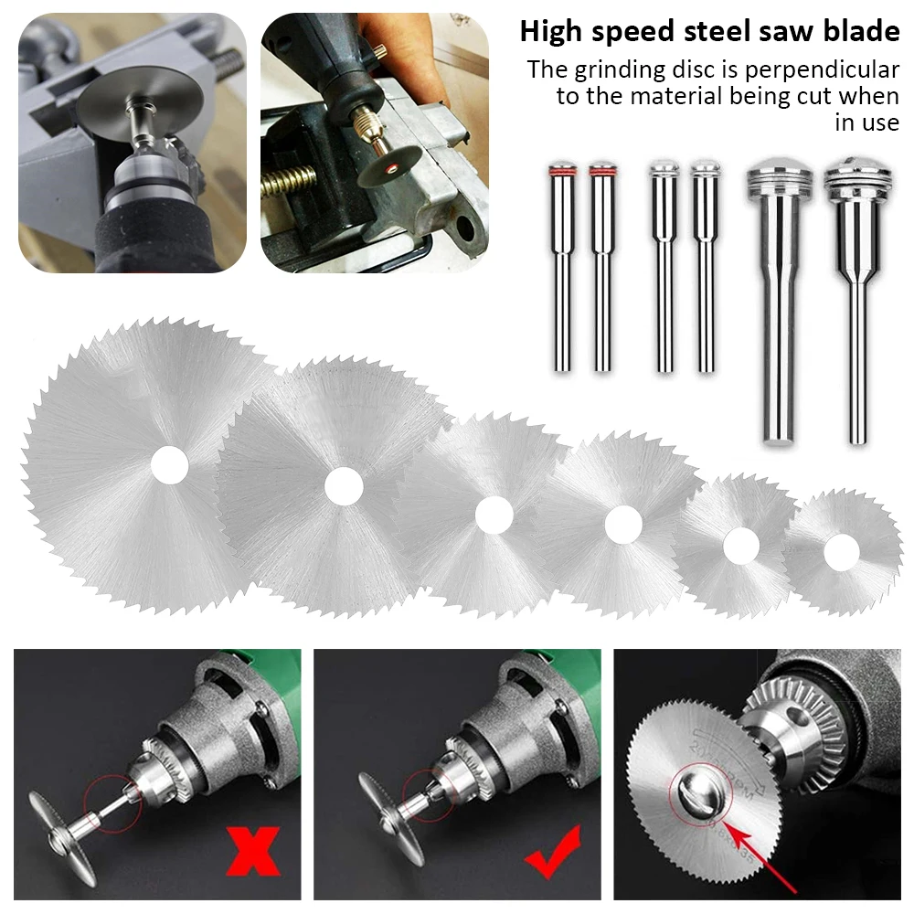 

Набор лезвий для мини циркулярной пилы из быстрорежущей стали, 42 шт., отрезные диски для сверления, алмазные режущие диски, мощный вращающий...