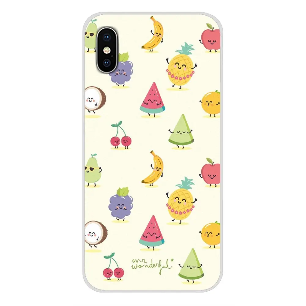 Для Samsung Galaxy S2 S3 S4 S5 Mini S6 S7 Edge S8 S9 S10E Lite Plus Аксессуары для фруктов ярких цветов чехлы