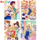 Алмазная живопись 5D Diy, аниме Сейлор Мун, наборы для вышивки крестиком, вышивка, мозаика, искусство, картина стразы, Декор, подарок Zs116