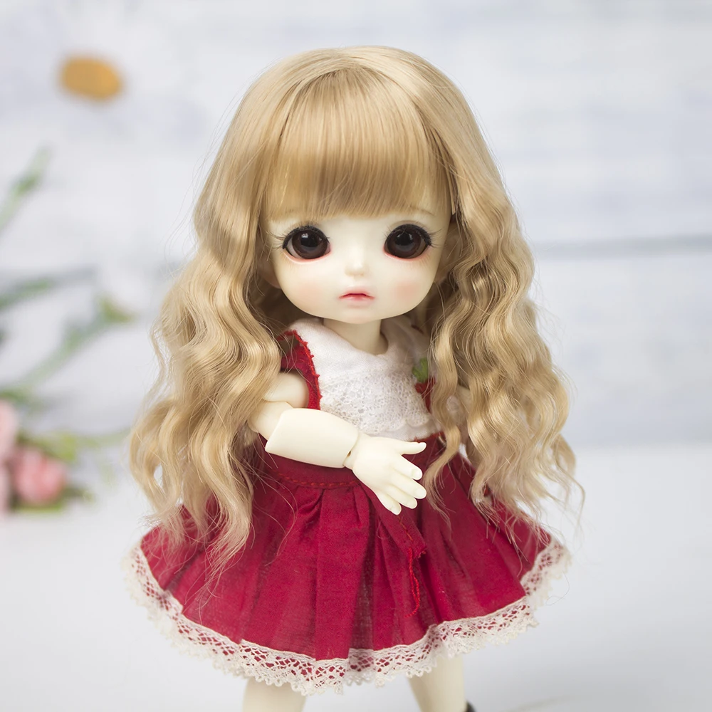 Новая кукла Aidolla 1/8 BJD & Kurhn парик из мягкого волокна волосы для новорожденных