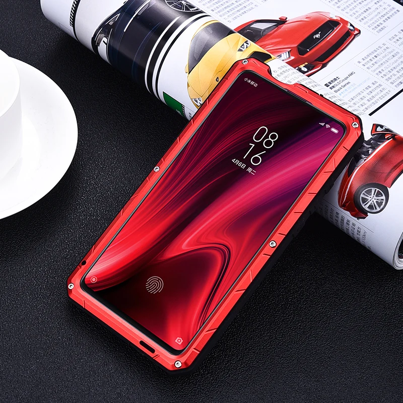 IMATCH Повседневный водонепроницаемый чехол для Xiao mi Red mi K20 Pro mi 9T Pro Роскошный Металлический силиконовый чехол Coque Полные Защитные чехлы для телефонов