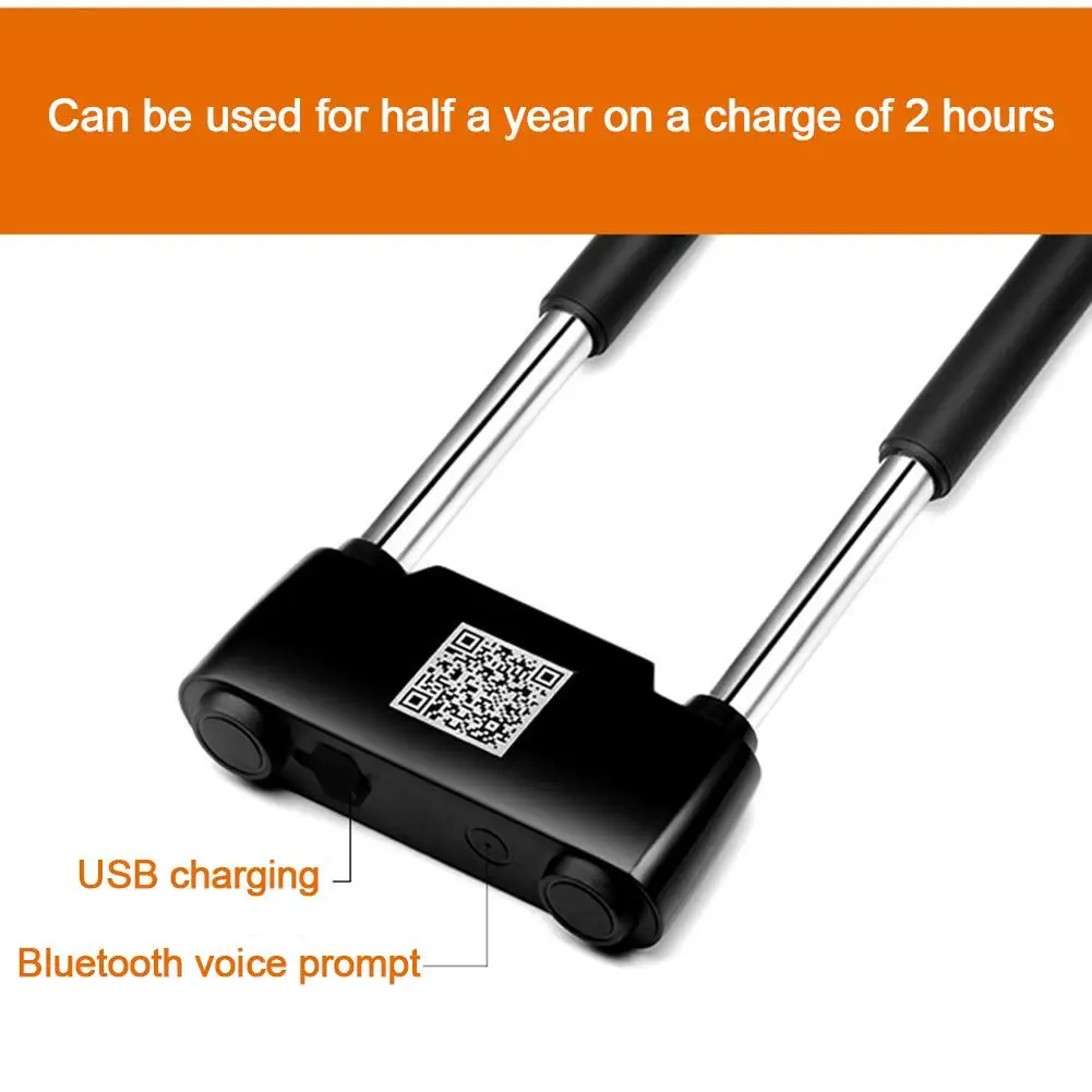 Bluetooth Smart U-lock Anti-theft Glass Door Fingerprint APP Lock For Motorcycle Electric Car Bicycle Office | Автомобили и