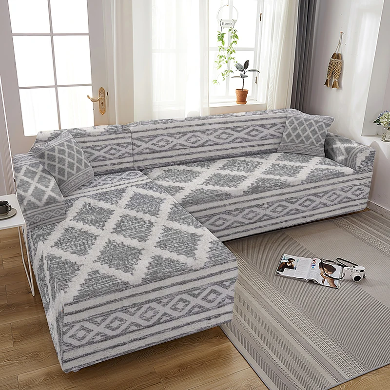 

Bohemia Floral Stretch Plaid Sofa Slipcover Elastic Sofa Covers for Living Room Sofa Chair Couch Cover Home Decor 1/2/3/4-seater