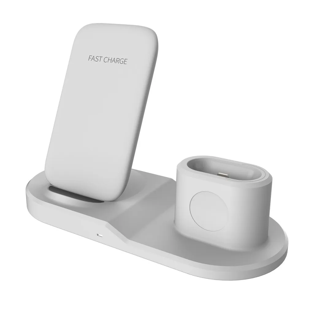 Подставка для зарядки док станции держатель iPhone 11 iWatch5 Airpods Samsung Galaxy S10 LG G2 PC + ABS