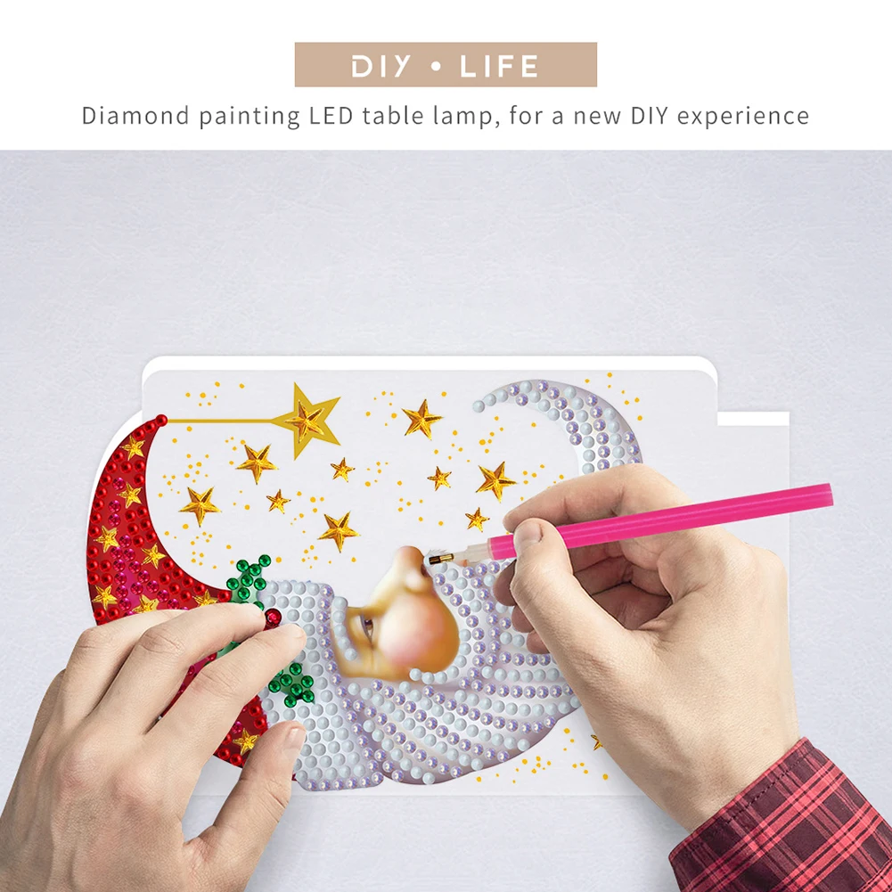 5D DIY алмазная живопись светодиодный светильник особой формы ночника для дня