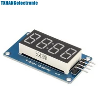 2pcs 4bits digital tube led display tm1637 module with clock display diy electronics