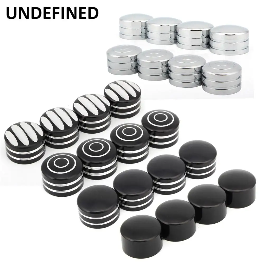 

Black Spark Plug Head Bolt Cap Cover Screw Caps Trim for Harley Twin Cam Sportster 883 1200 Touring Street Glide 1999-2022 4PCS