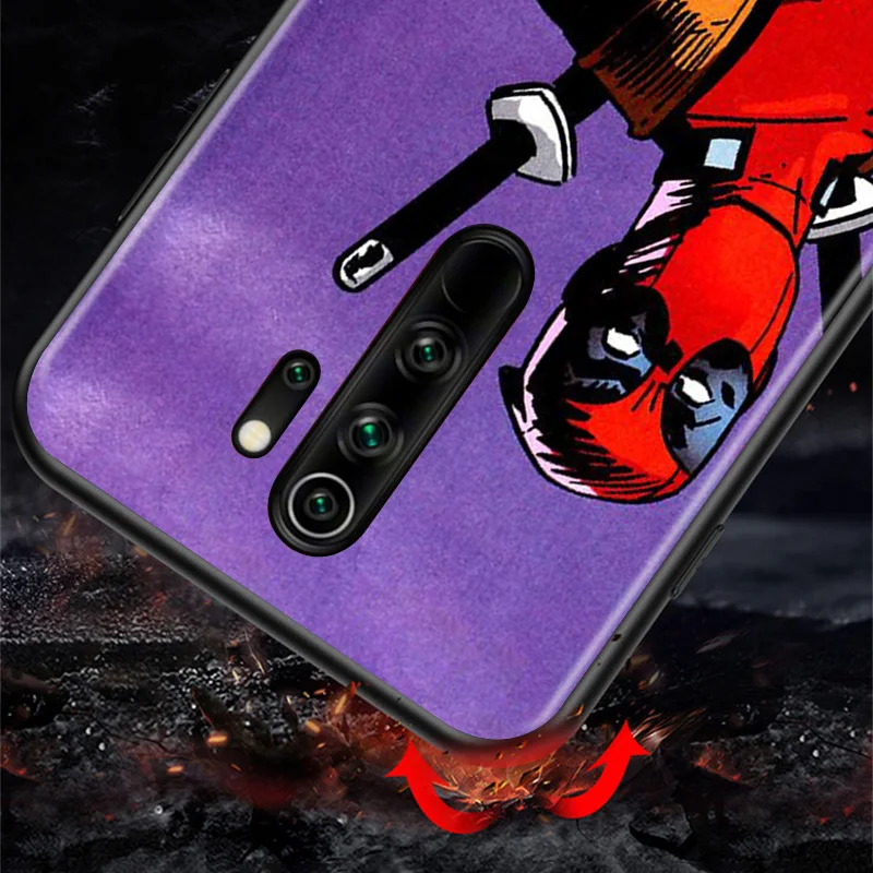 

Marvel Deadpool Avengers Super Hero For Xiaomi Redmi K40 K30T K30S K30i K30 K20 10X 9T 9i Pro 5G TPU Silicone Black Phone Case
