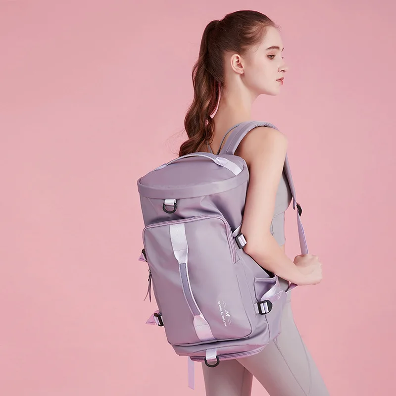 Large Capacity Travel Duffel Bag Women's Men's Weekend Clothing Organizer Waterproof Sports Yoga Swim Backpack With Shoes Pack