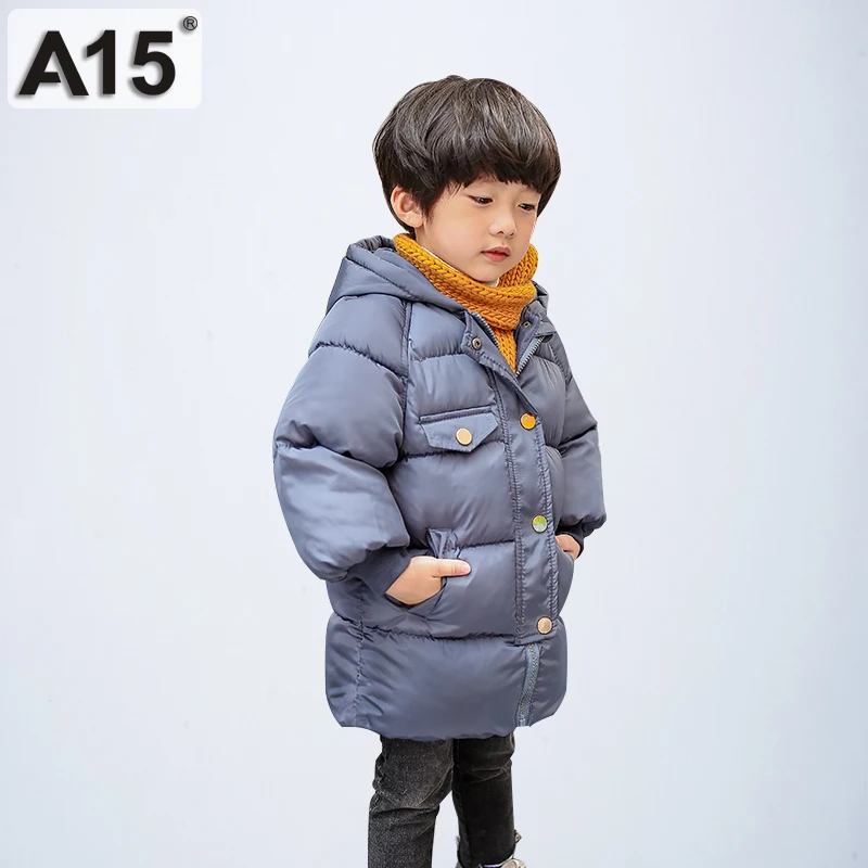 Одежда для маленьких мальчиков 2019 детские черные зимние куртки девочек теплая