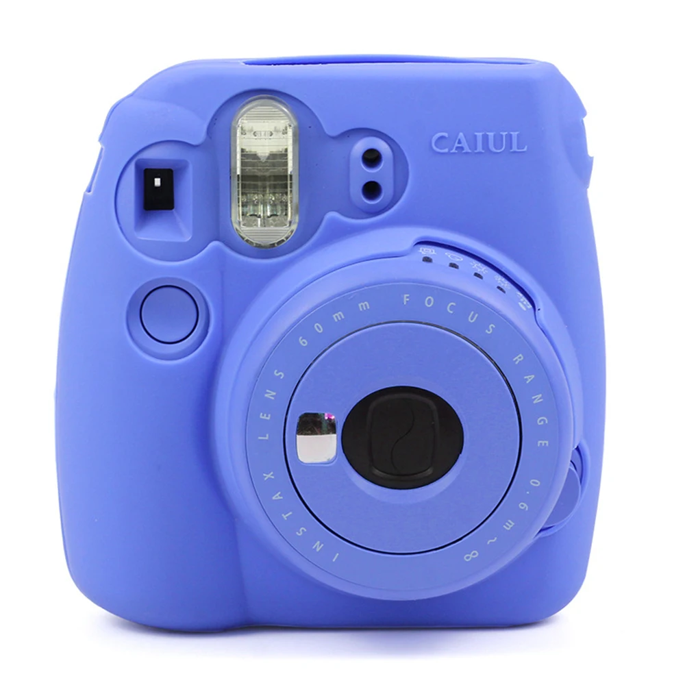 Силиконовый чехол для камеры, цветной кожаный чехол для камеры Fujifilm Instax Mini 8/MINI8+/9