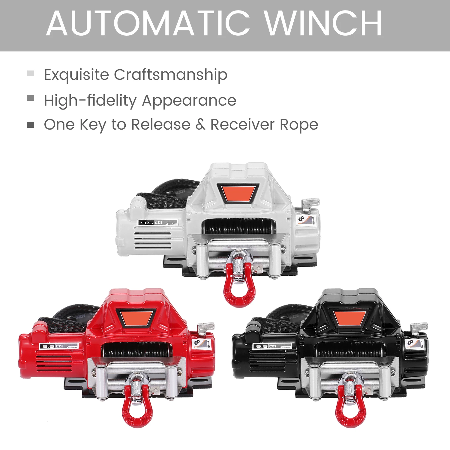 Автоматическая лебедка для автомобиля на радиоуправлении For1/10 приемник