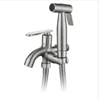 Ручной спрей для биде, душевой набор, туалетный Душ Shattaf, комплект для душа, смеситель для биде, матовый никель, нержавеющая сталь 304