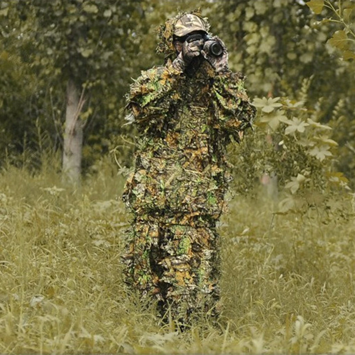 Камуфляжный костюм Ghillie для взрослых с 3d-листьями охоты | Спорт и развлечения