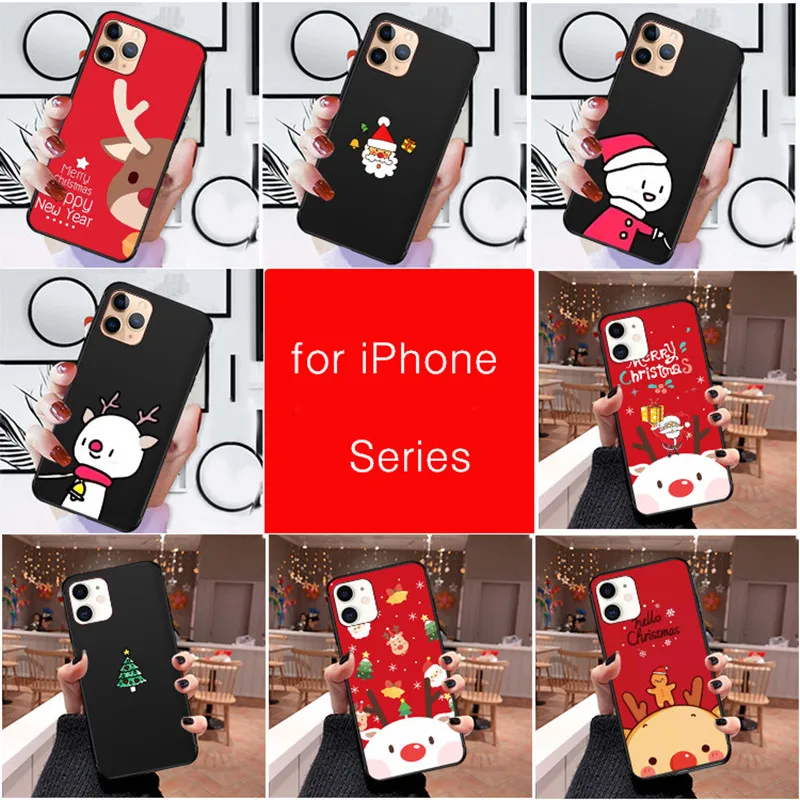 Счастливого Рождества чехол для iPhone 11 pro x xr xs max Чехол 5 5S SE 6 6s 7 8 plus силиконовый