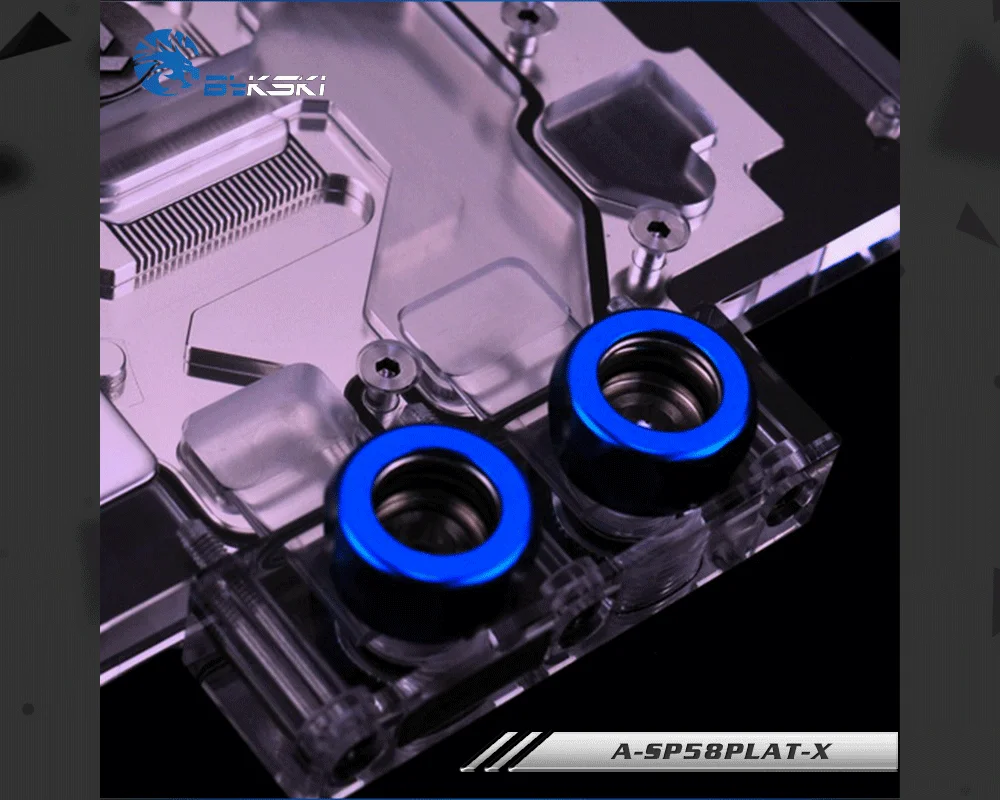 Bykski A-SP58PLAT-X, полное покрытие видеокарты блок водяного охлаждения для сапфира Nitro+ RX580 специальный/ограниченный, импульсный RX580 4 г/8GD5