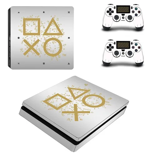 P4SQB0309 500 миллионов Ограниченная серия полное покрытие лицевые панели PS4 тонкая кожа Наклейка для playstation 4 консоль и контроллер PS4 наклейка - Цвет: P4SQB0309