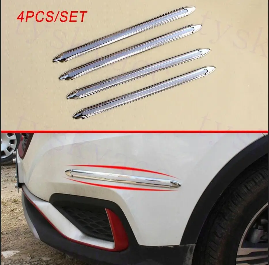 

Хромированная Противоударная полоса на дверной бампер мотора, защитные полоски против царапин, аксессуары для модификации автомобиля