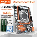 Комплект материнской платы X99 DDR4 DIMM с Xeon E5 2660 V3 LGA2011-3 ЦП 2*8 ГБ = 16 Гб PC4 ОЗУ 2133 МГц DDR4 память REG ECC ОЗУ nvme m.2
