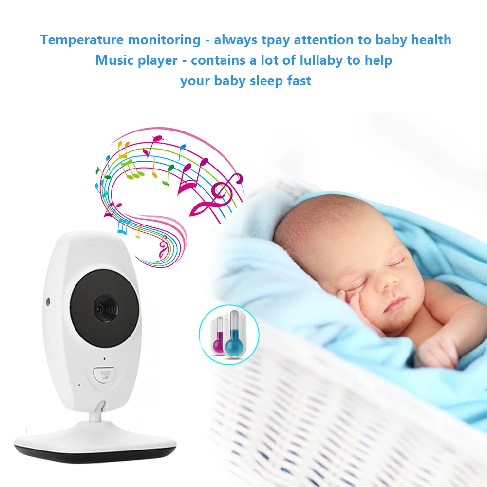 7 дюймовый беспроводной радионяня 720P HD камера ночного видения домофон