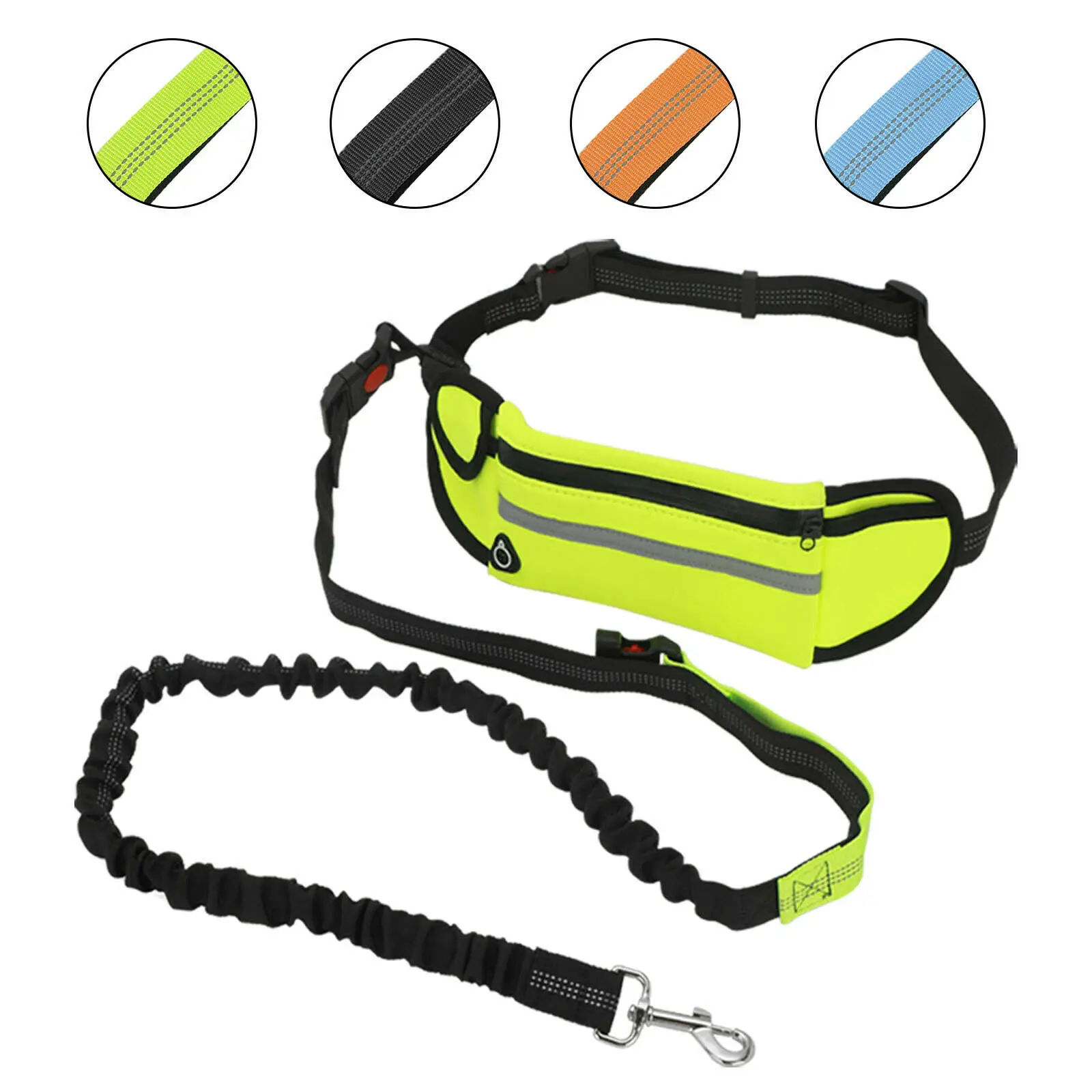 Adjustable Hand Free Dog Leash for Pet Walking Running Jogging Lead Waist Belt Chest Strap | Дом и сад