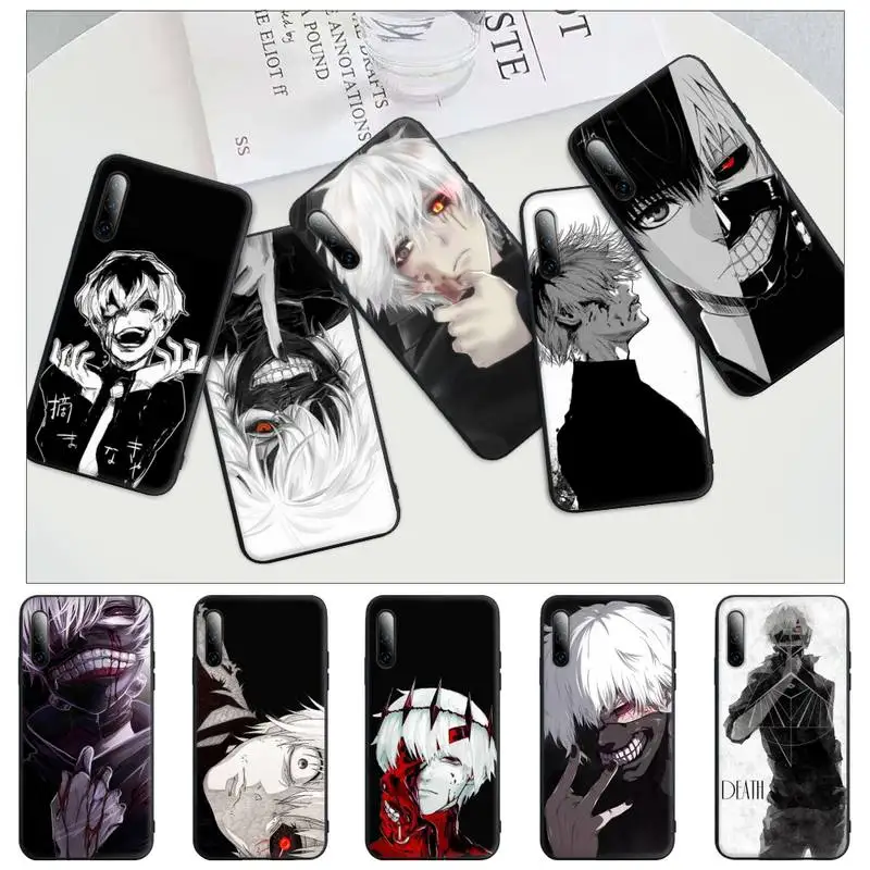 

Tokyo Ghoul Kaneki Ken Black Matte Phone Cover Case For Huawei P9 P10 P20 P30 P40 Lite Pro P Smart 2019 2020