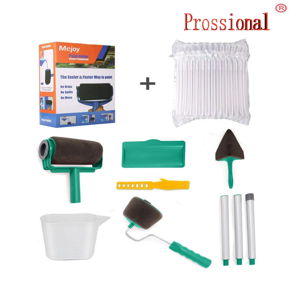 9 шт./компл. бесшовный декоративный ролик для краски Профессиональный набор