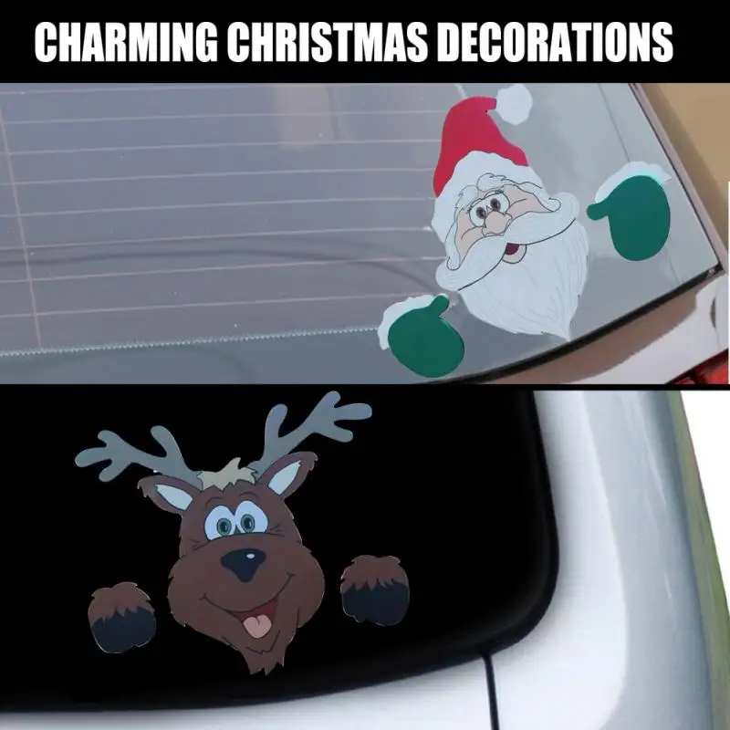 

Personalized Sticker Santa Claus Elk Cute Sticker Car Window Sticker Elk Cute Car Sticker Elk Cute Sticker Christmas Decoration