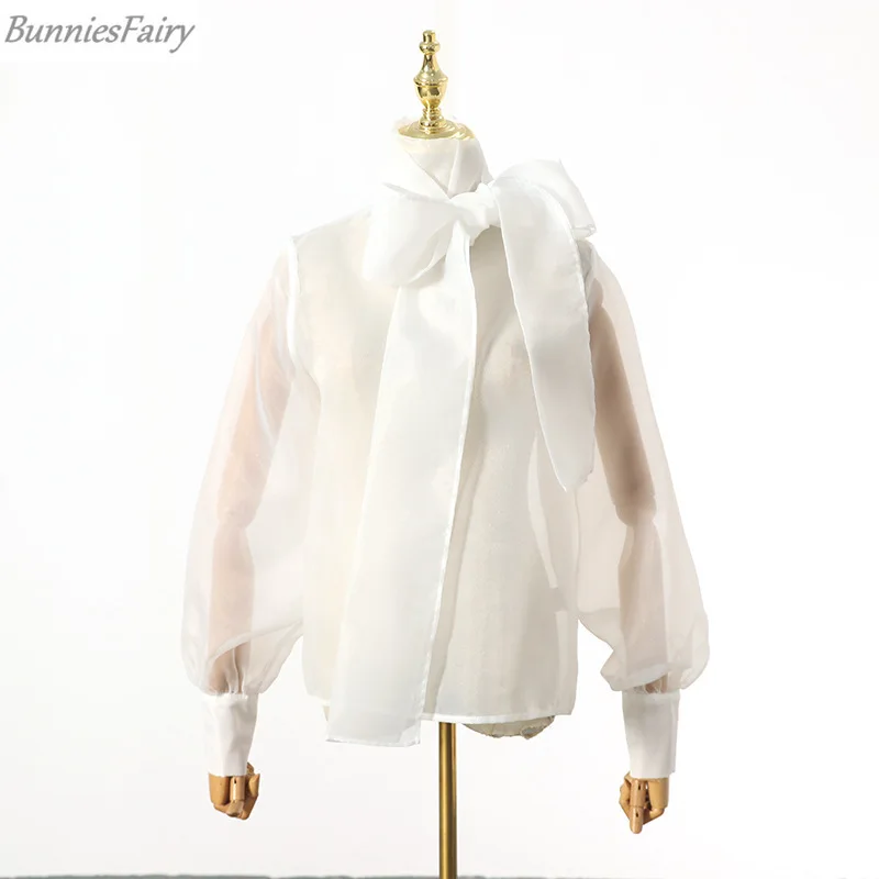 BunniesFairy 2019 осенняя мода перспективный галстук-бабочка длинный рукав-пузырь