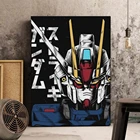 Аниме Gundam постер для гостиной настенные наклейки постер домашний декор для спальни домашнее искусство для детской комнаты картина для украшения интерьера