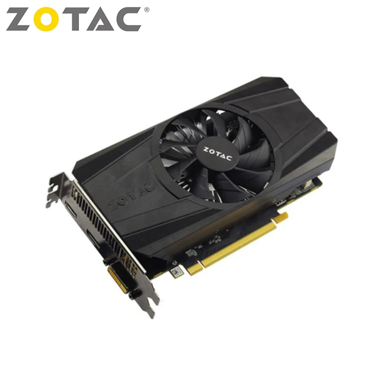 ZOTAC NVIDIA видео карта GTX 1050 Ti 4GB консоль для ПК игр с поддержкой Windows GeForce GTX1050 256Bit GDDR5