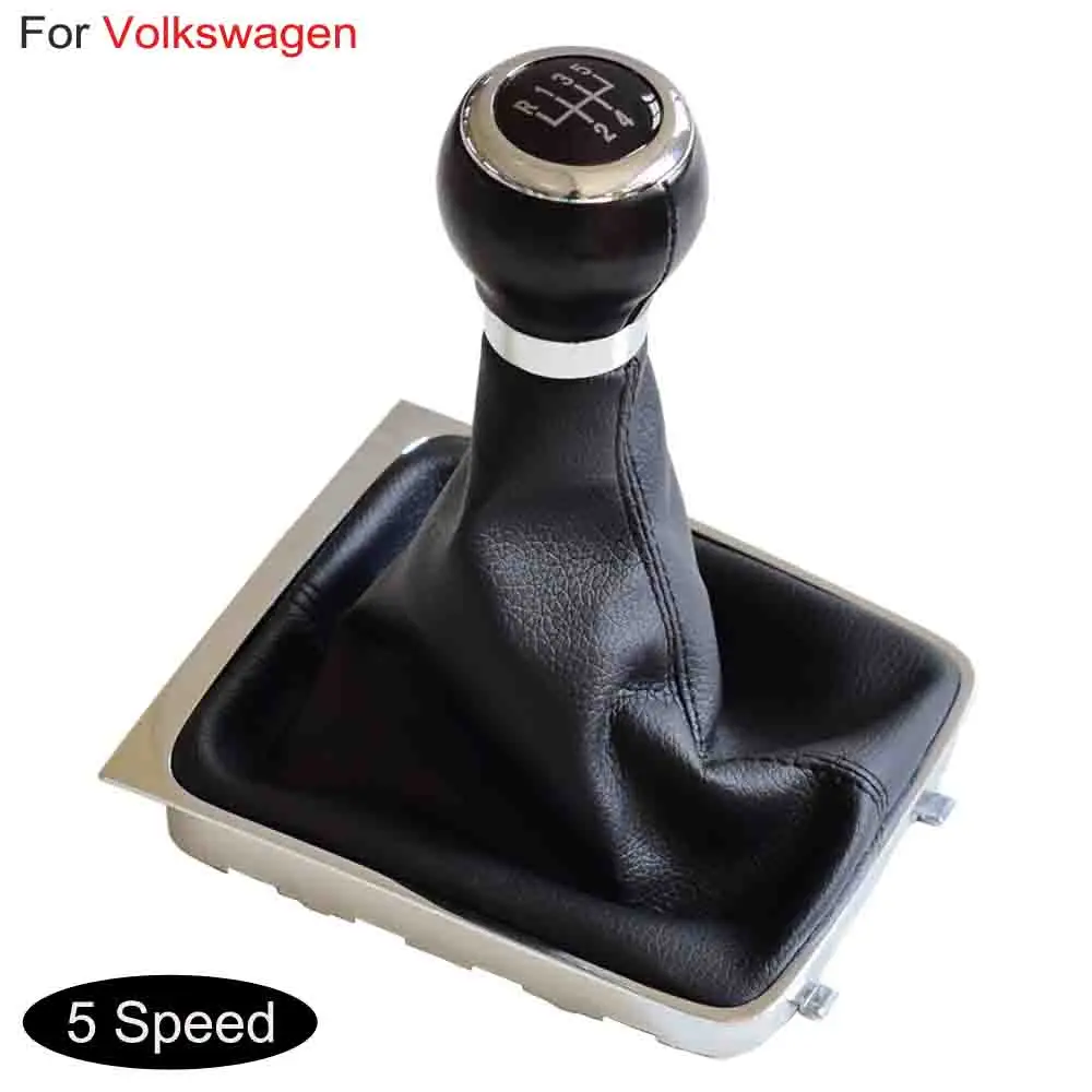 Gear Shift Knob Lever Manual Shifter HandBall For 5 6 Speed Fit Volkswagen VW Passat B6 B7 2005-2012 With Gaiter Boot Cover | Автомобили и