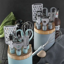 9 set Stainless steel kitchen gadget sets Potato fruit peeler Grater can opener Household scissors kitchenaid accessories