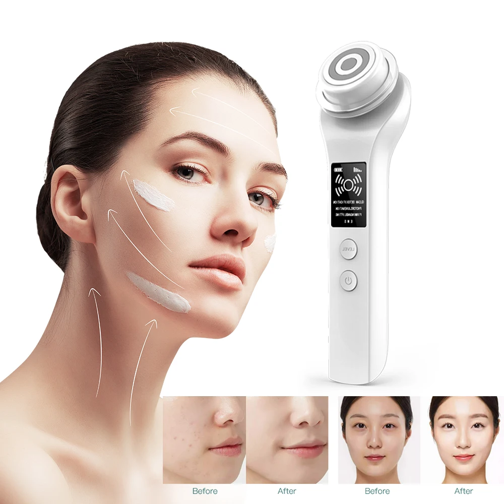 Светодиодный подтягивающий уход за лицом в холодную погоду синий фотон лечение