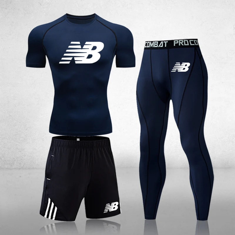 

2021 Hot New Quick-Drying Solid Color Men's T-Shirt Outdoor Cycling Tights High-Quality Polyester T-Shirt Sports Running Wear