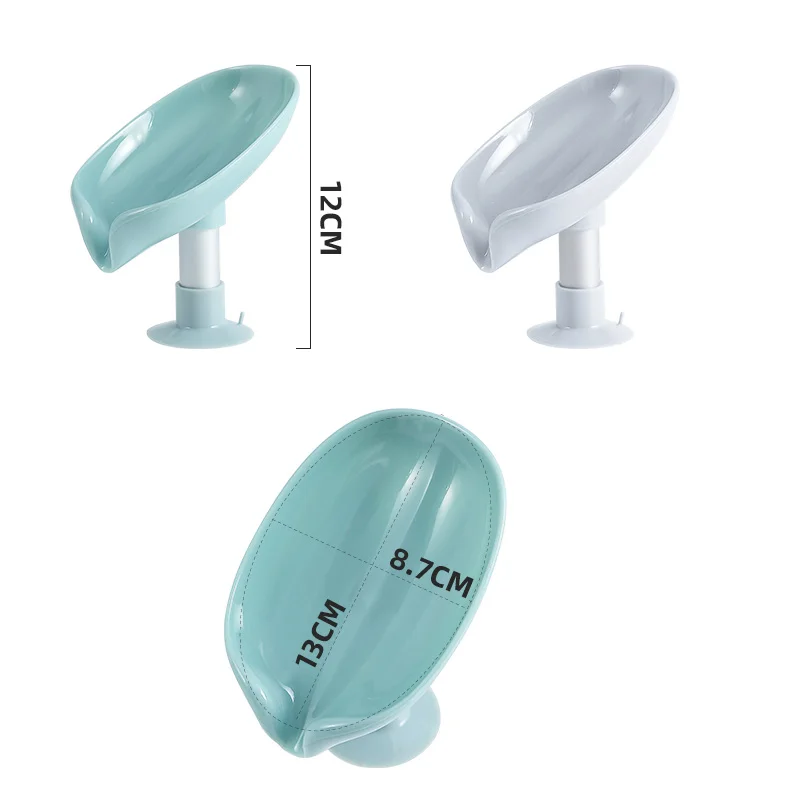 

Leaf Shape Soap Box Drain Soap Holder Box Bathroom Shower Soap Holder Sponge Storage Plate Tray Bathroom Supplies Bathroom Gadge