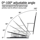 Универсальный Компактный алюминиевый Портативный складной настольный кронштейн KX4A, складная подставка для мобильного телефона