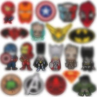 20pcs american anime patch embroidery cloth stickers ironing applique clothing accessories kids toys handmade diy