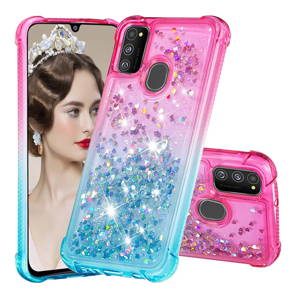 Чехол с зыбучим песком для Samsung Galaxy S10 plus S10e Note 10 pro A20 A30 A40 A50 A70 A10s A20s M30s A20e